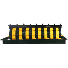 Hydraulic system physical security barrier with emergency light automatic road blocker